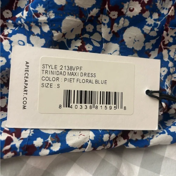 Apiece Apart Blue Trinidad Maxi Dress - Picture 5 of 8